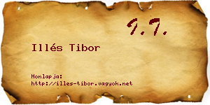 Illés Tibor névjegykártya